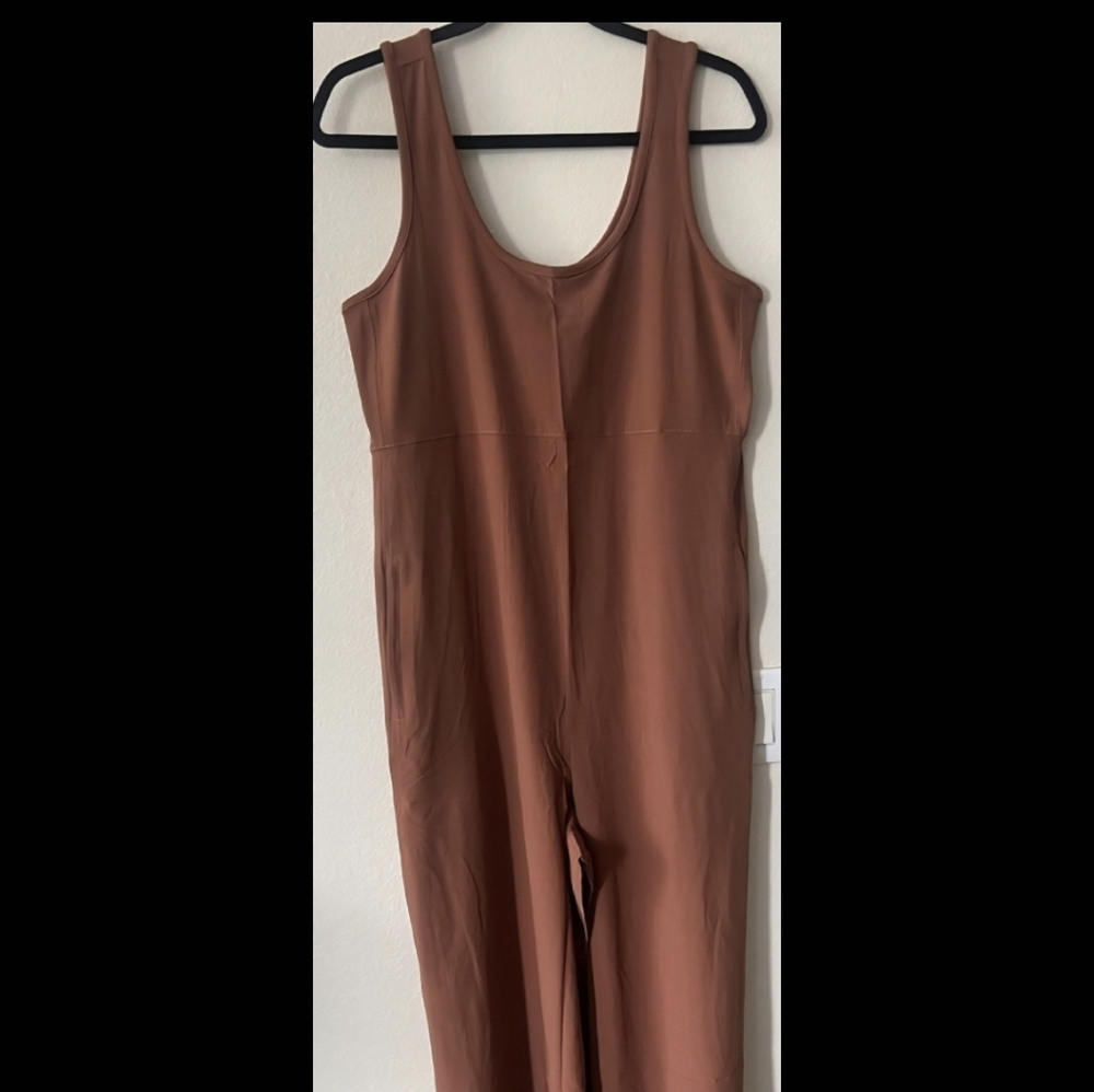 Athleta Terracotta Wide Leg Jumpsuit
